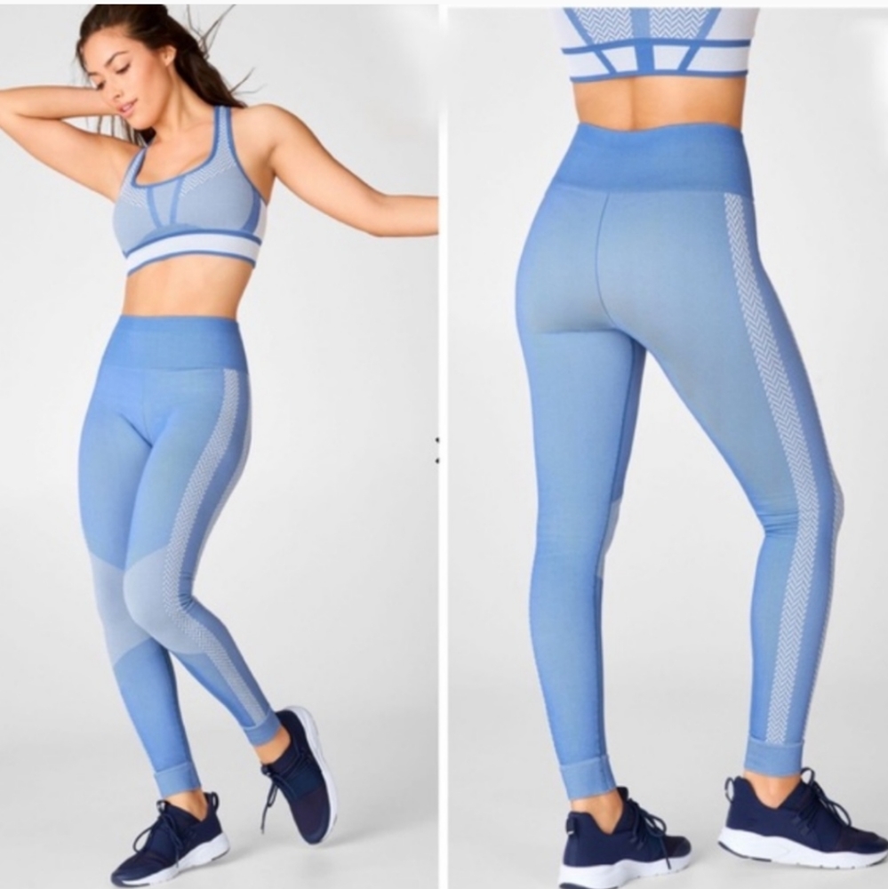 Fabletics m high waisted seamless check leggings